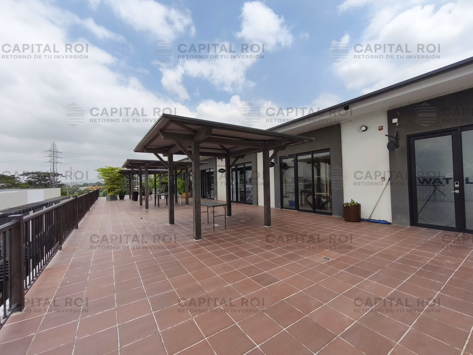 terraza para clientes